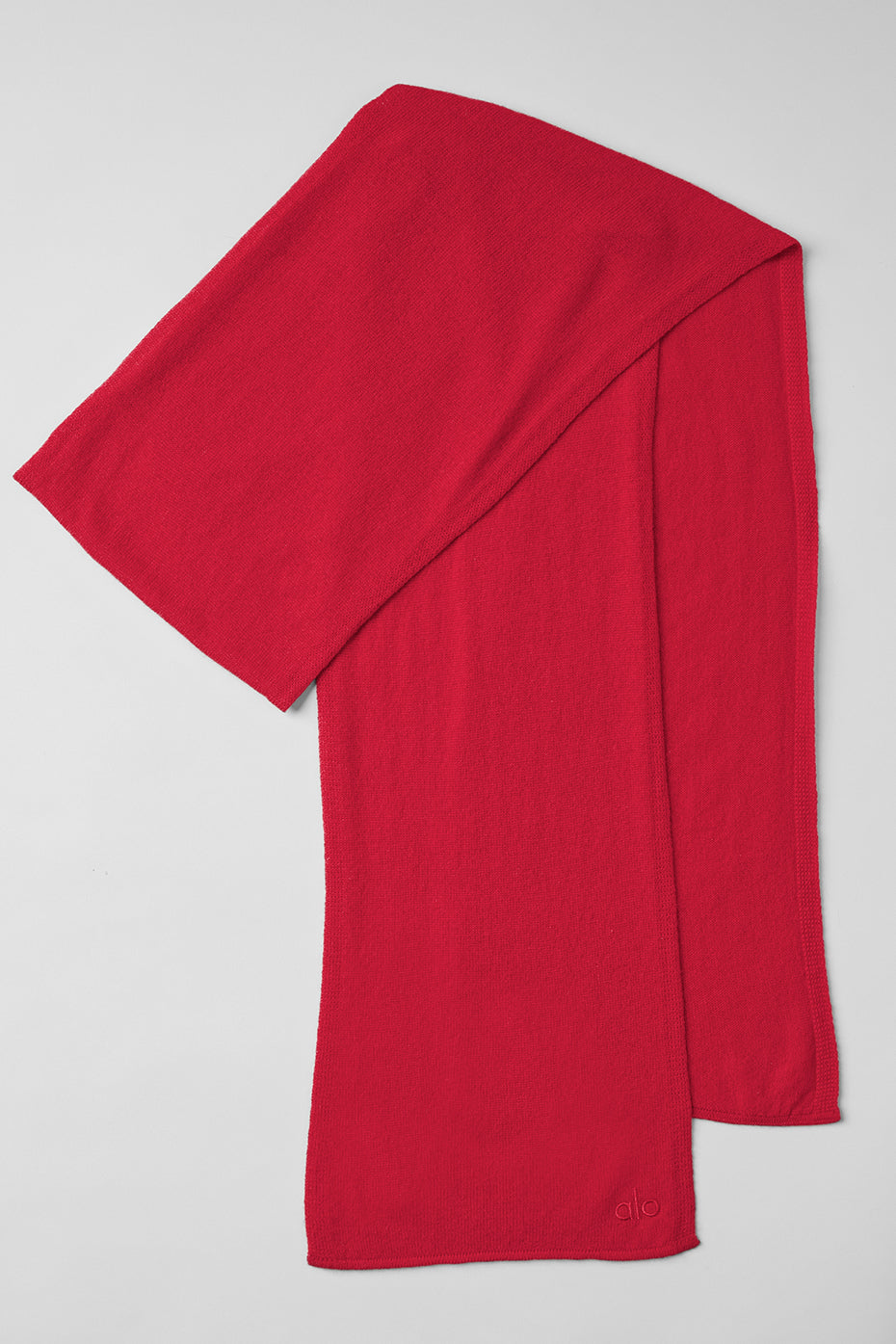 Cashmere Light Frosted Scarf - Red Ribbon