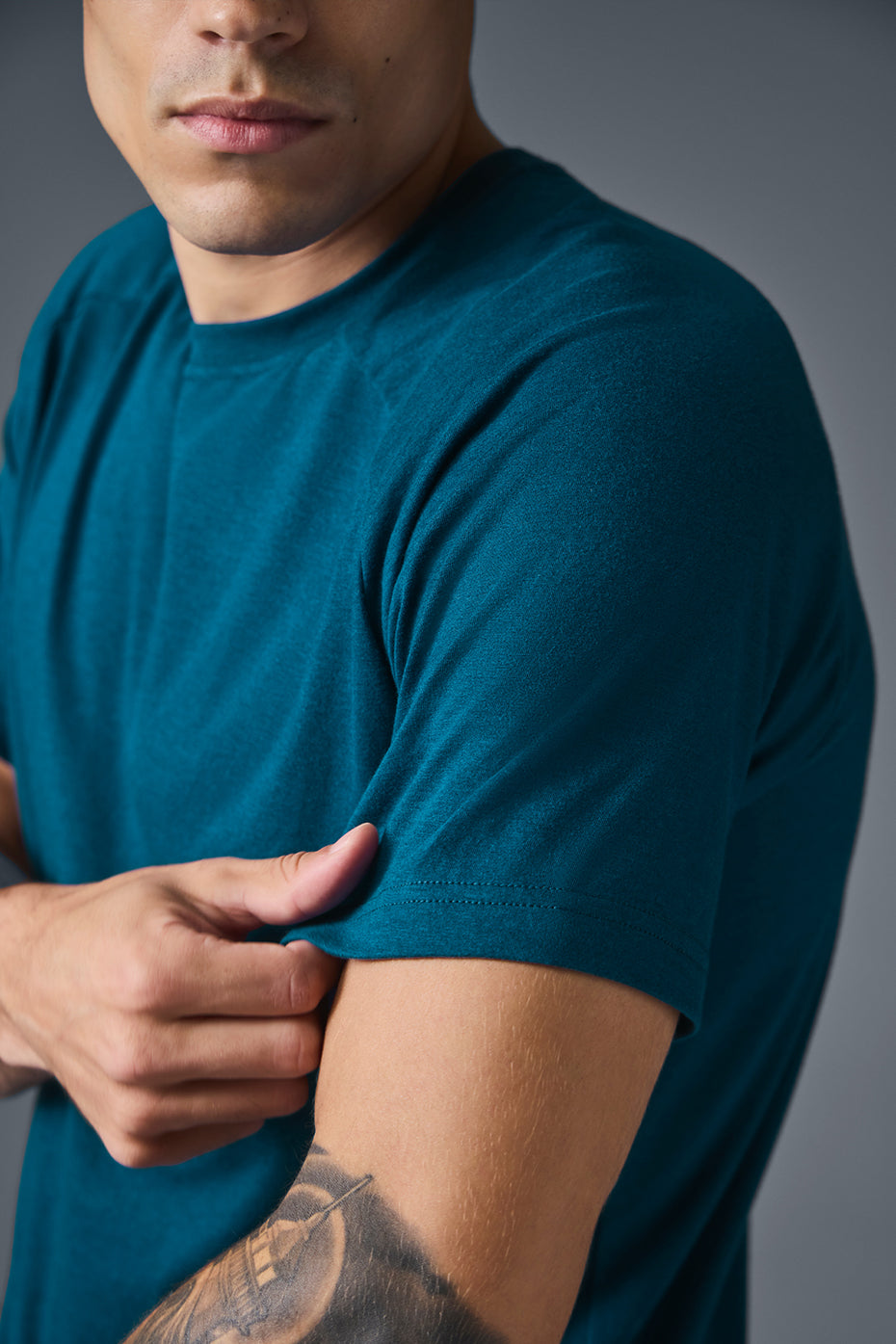 The Triumph Crew Neck Tee - Eclipse Blue