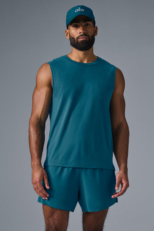 The Triumph Muscle Tank - Oceanic Teal