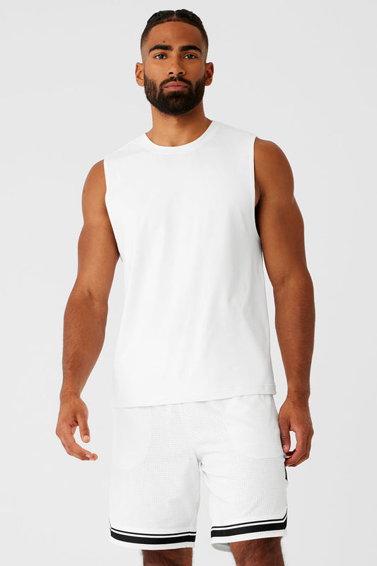 Conquer Muscle Tank - White