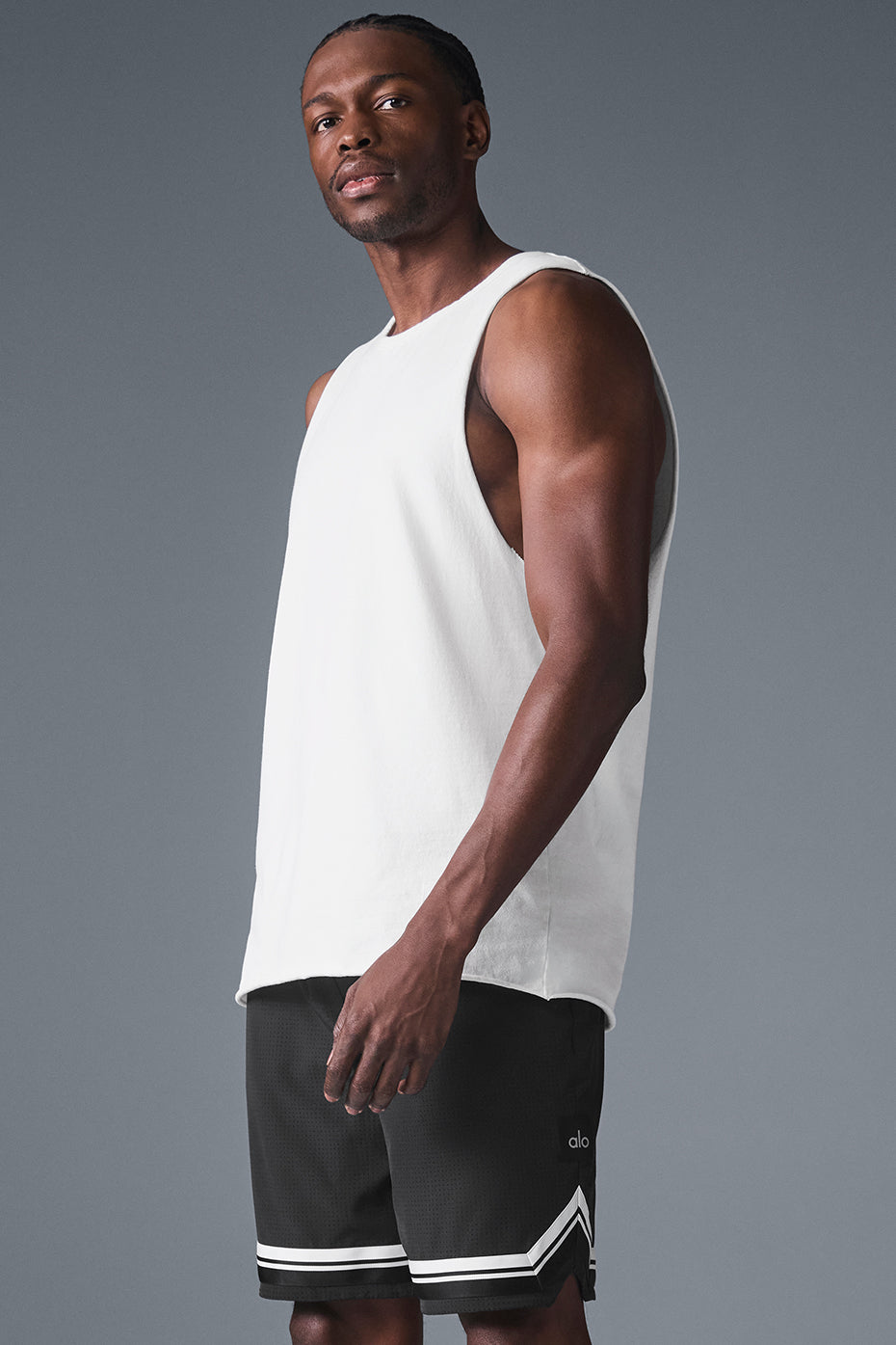 Society Raw Edge Tank - White