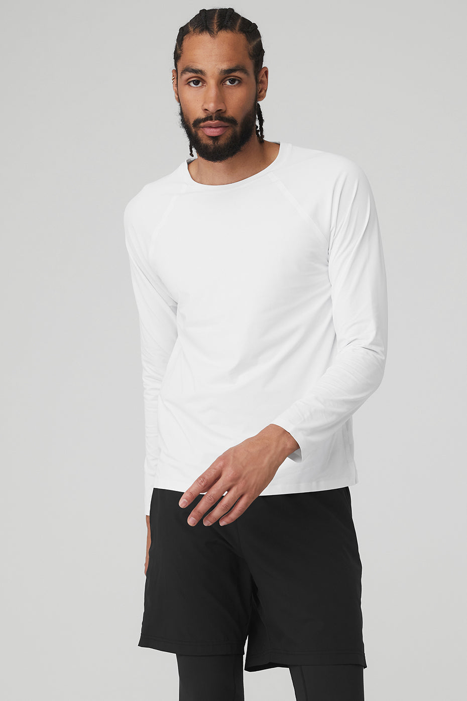 Idol Long Sleeve Performance Tee - White