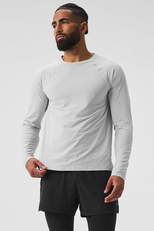 Idol Long Sleeve Performance Tee - Titanium