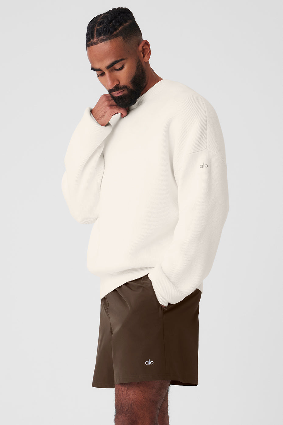 Scholar Crew Neck Sweater - Ivory