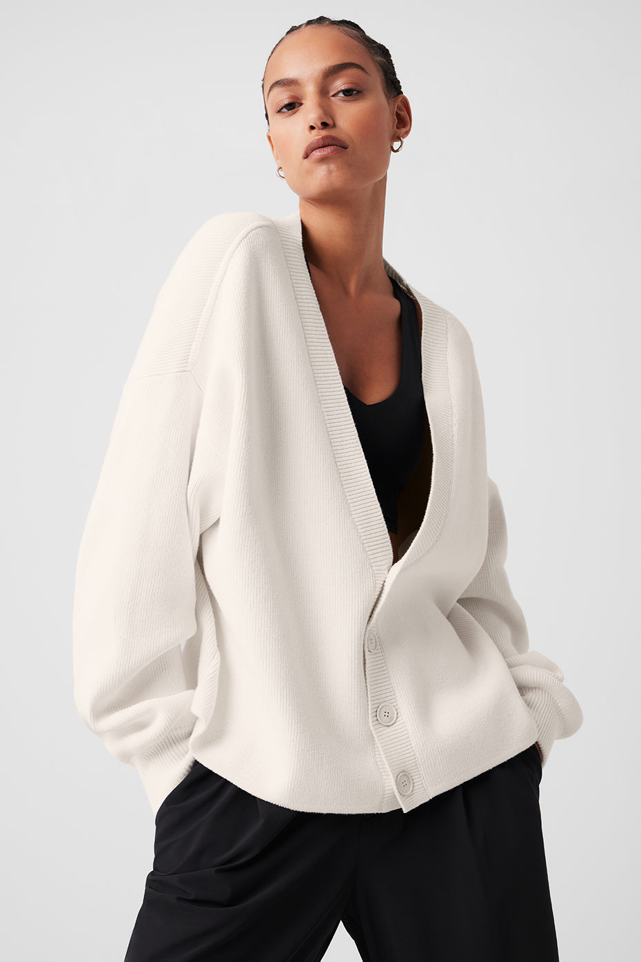 Scholar Cardigan Sweater - Ivory