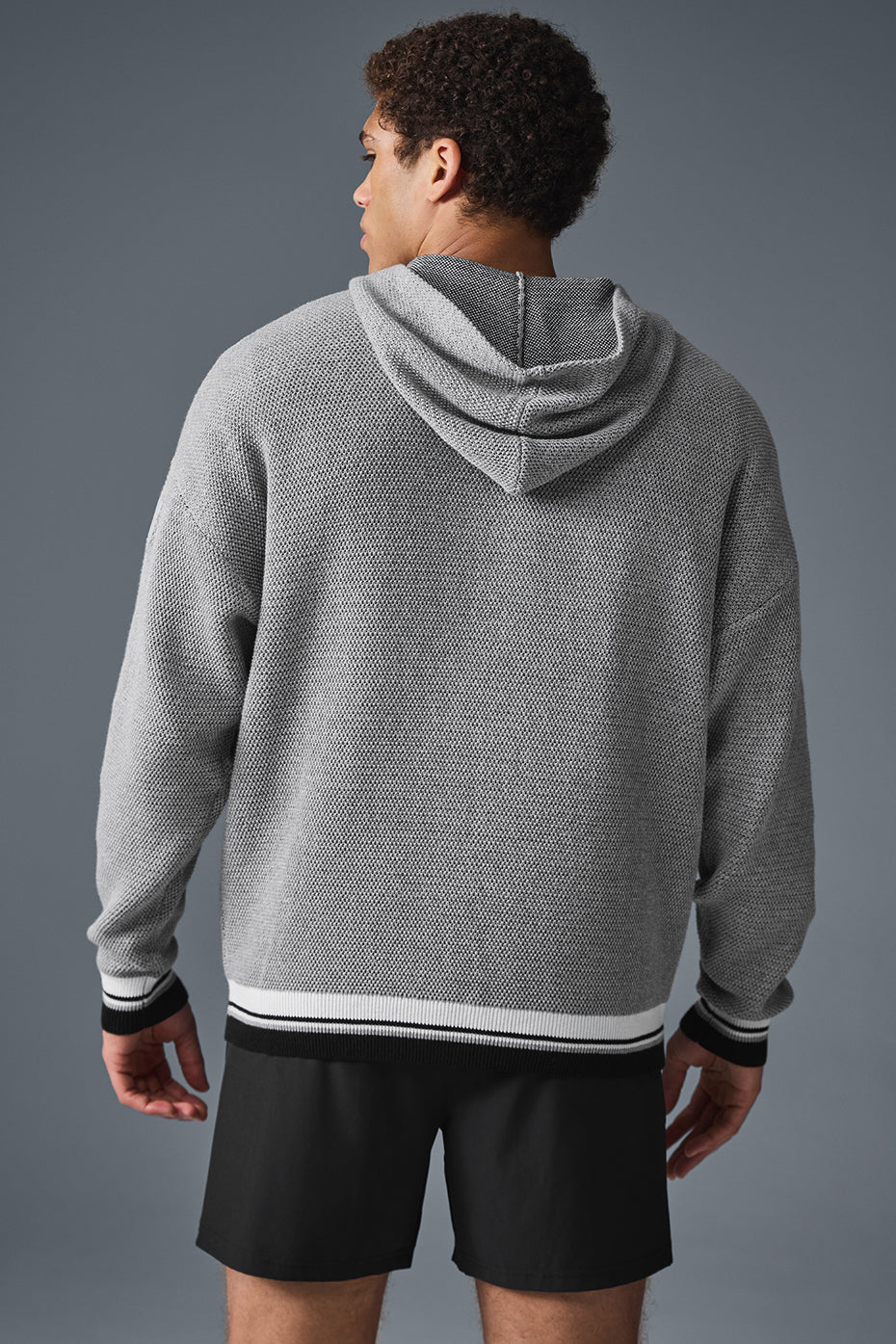 Sports Club Sweater Knit Hoodie - Athletic Heather Grey