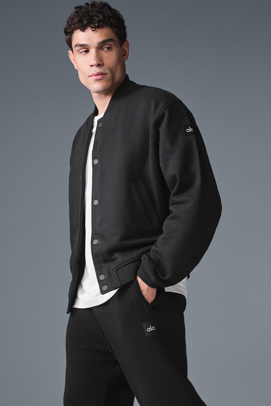 Renown Varsity Jacket - Black