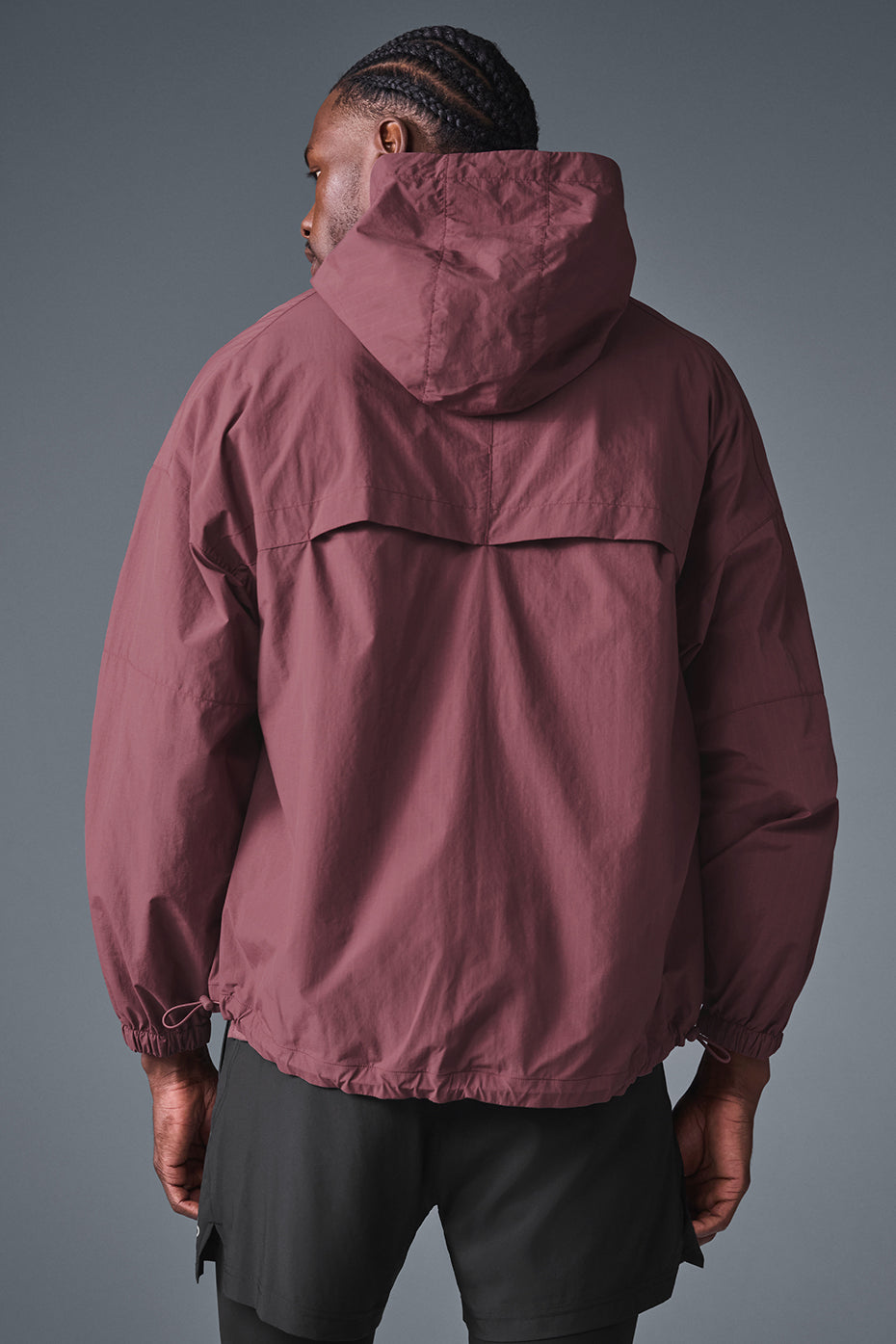 Vantage Nylon Ripstop Track Jacket - Burgundy Truffle