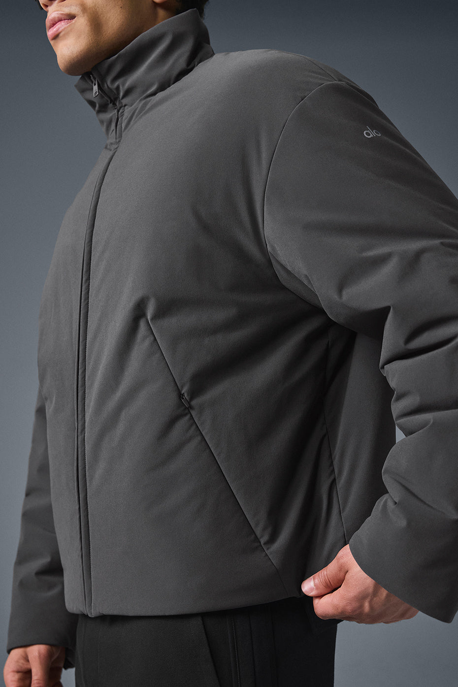 Stretch Woven Notable Jacket - Anthracite