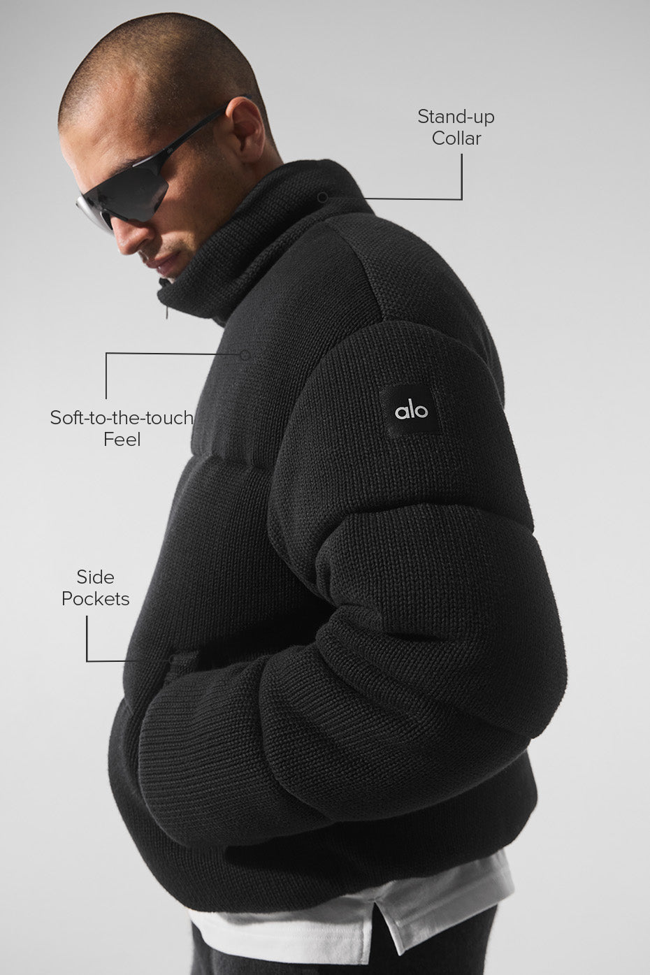 Stage Sweater Puffer - Black