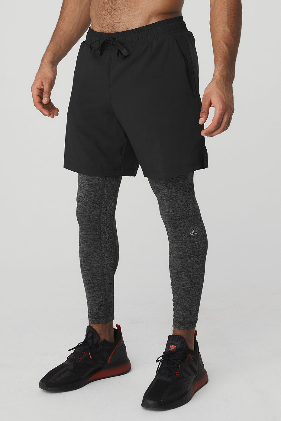 Stability 2-In-1 Pant - Black/Dark Grey Marl