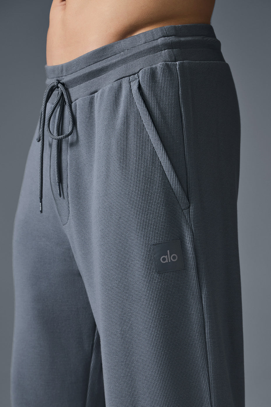 Micro Waffle Fast Break Jogger - Steel Grey