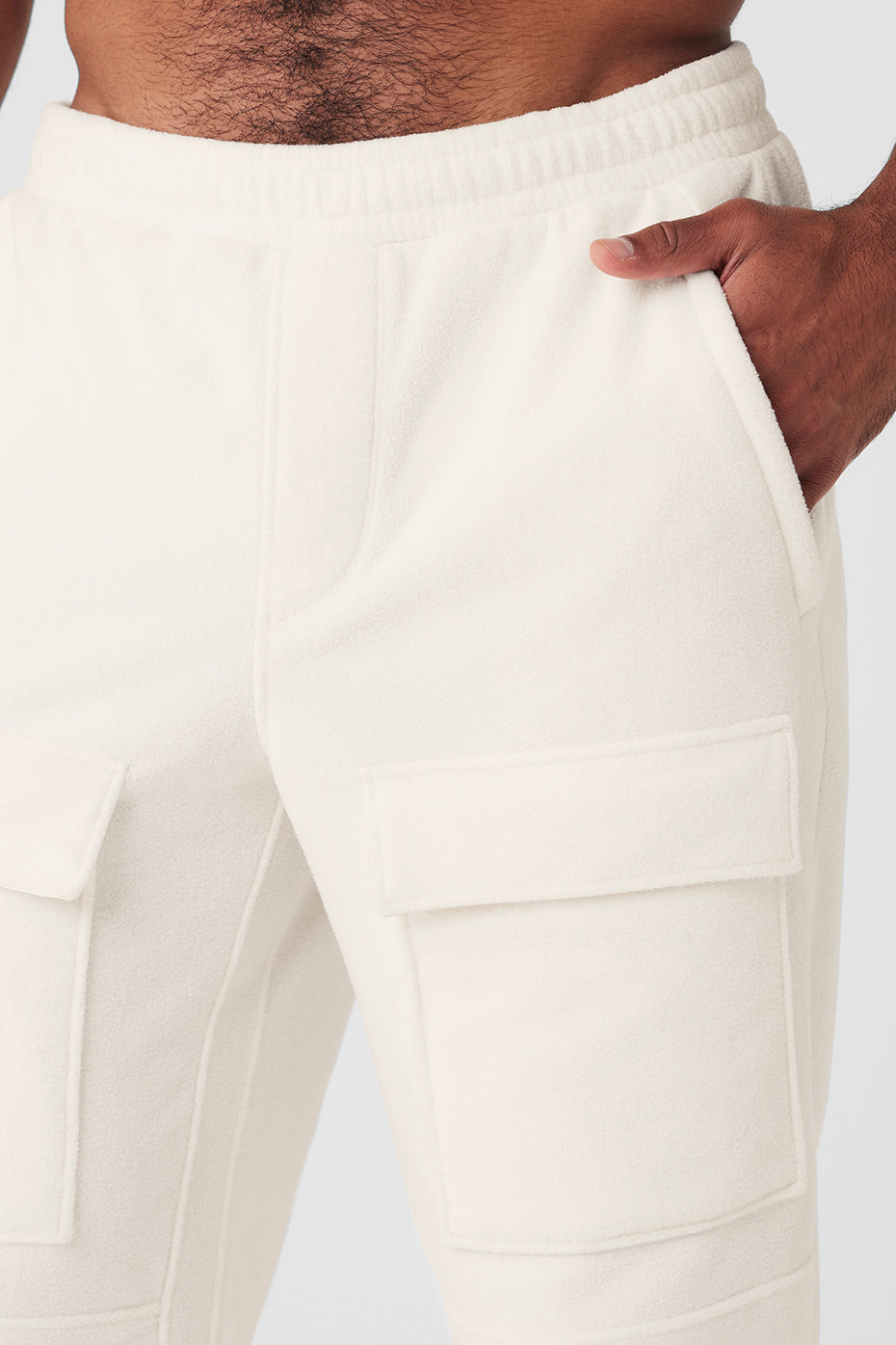 Polar Fleece Ridge Cargo Pants - Ivory