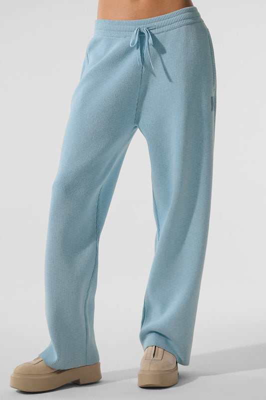 Scholar Straight Leg Sweatpant - Celestial Blue Heather