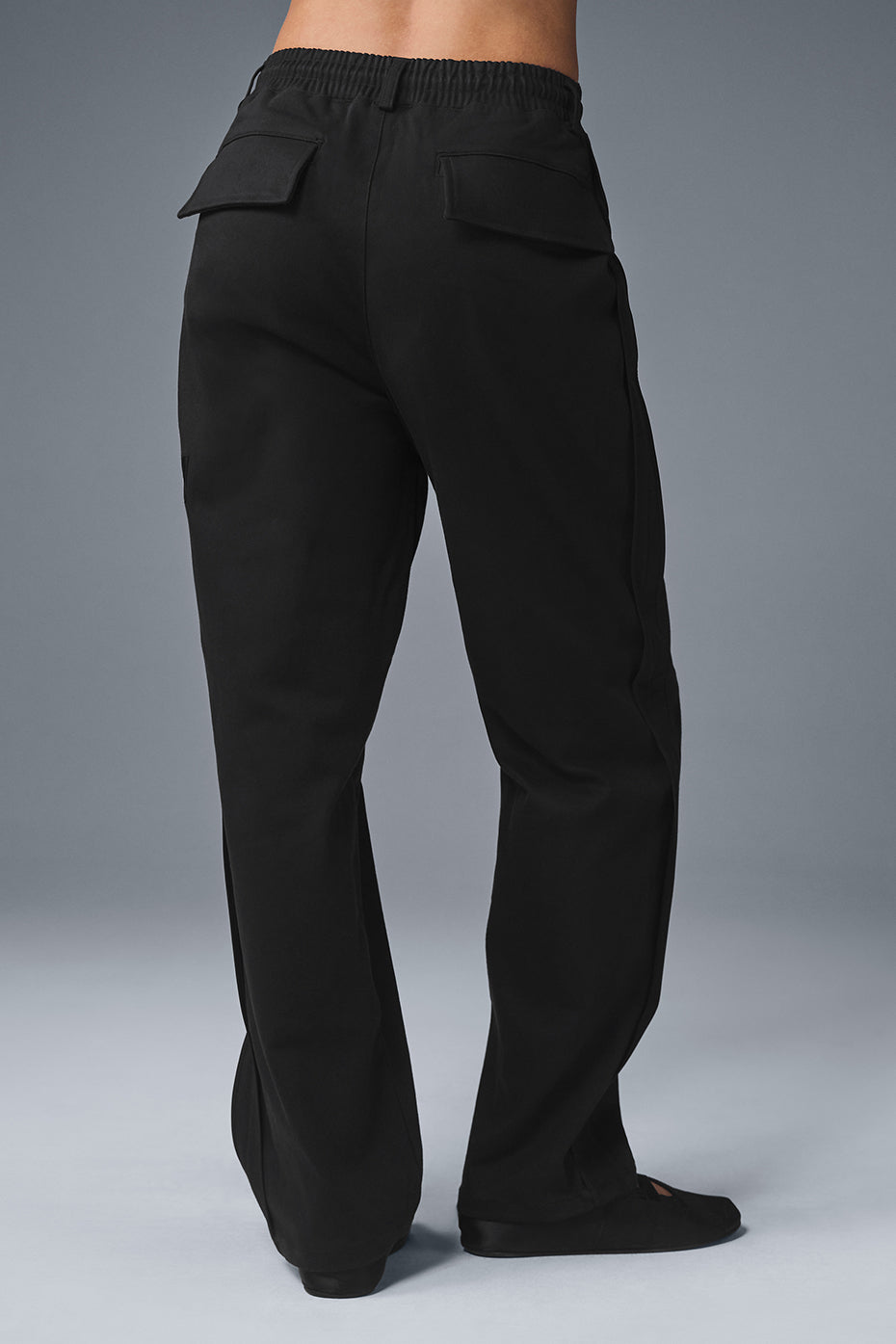 Edition Sueded Straight Leg Pant - Black