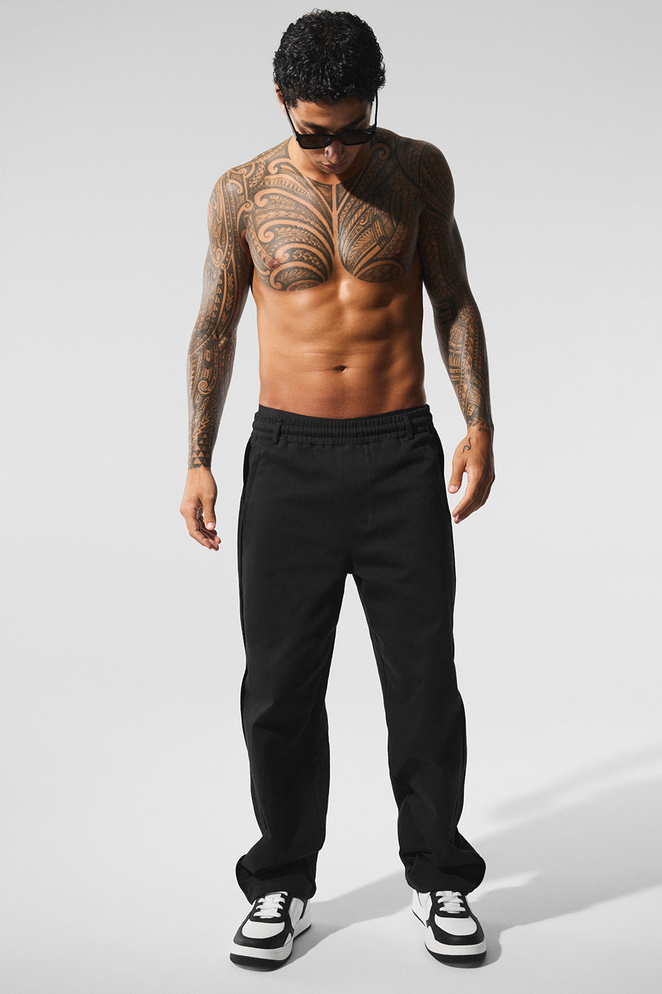 Edition Sueded Straight Leg Pant - Black