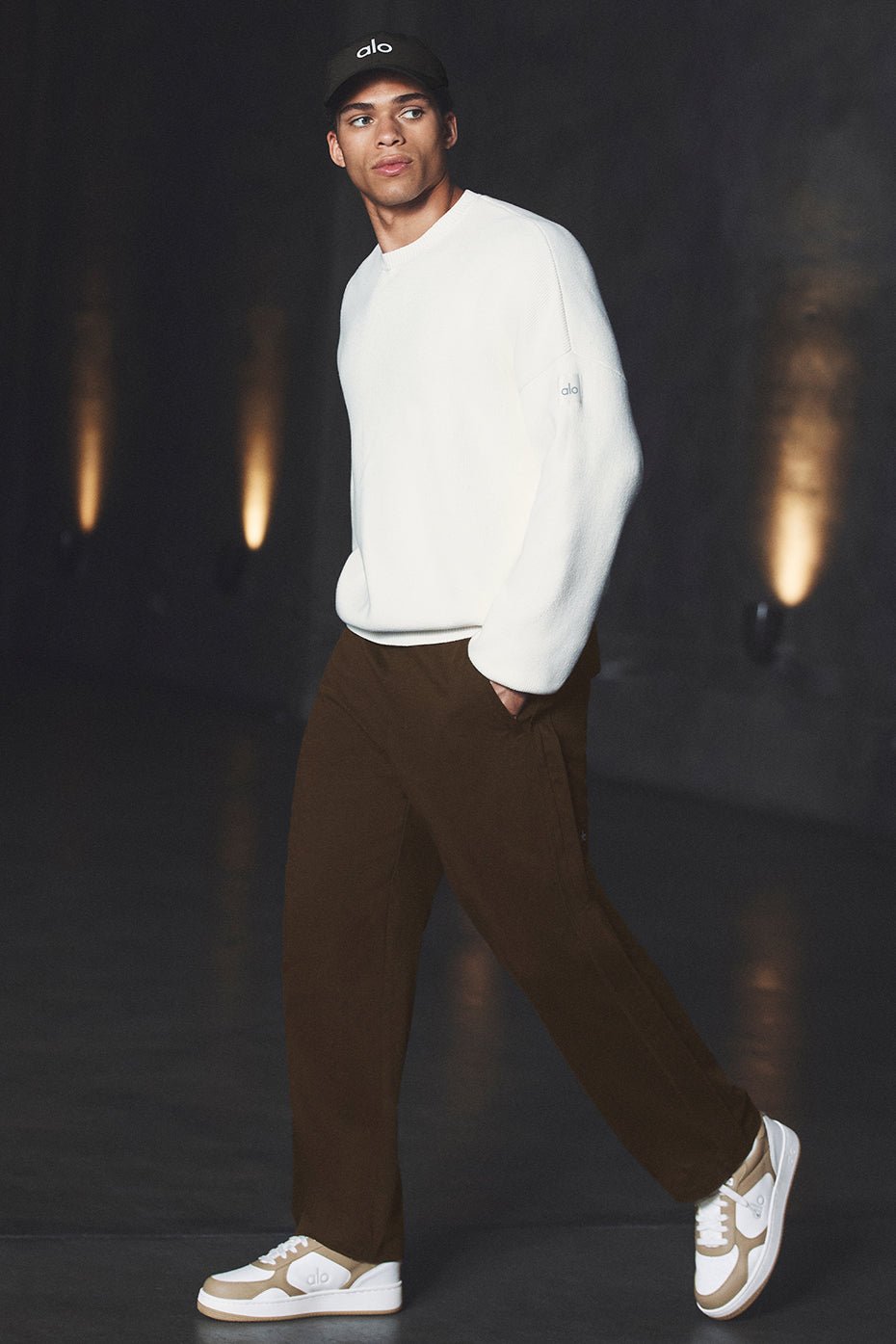 Edition Sueded Straight Leg Pant - Espresso