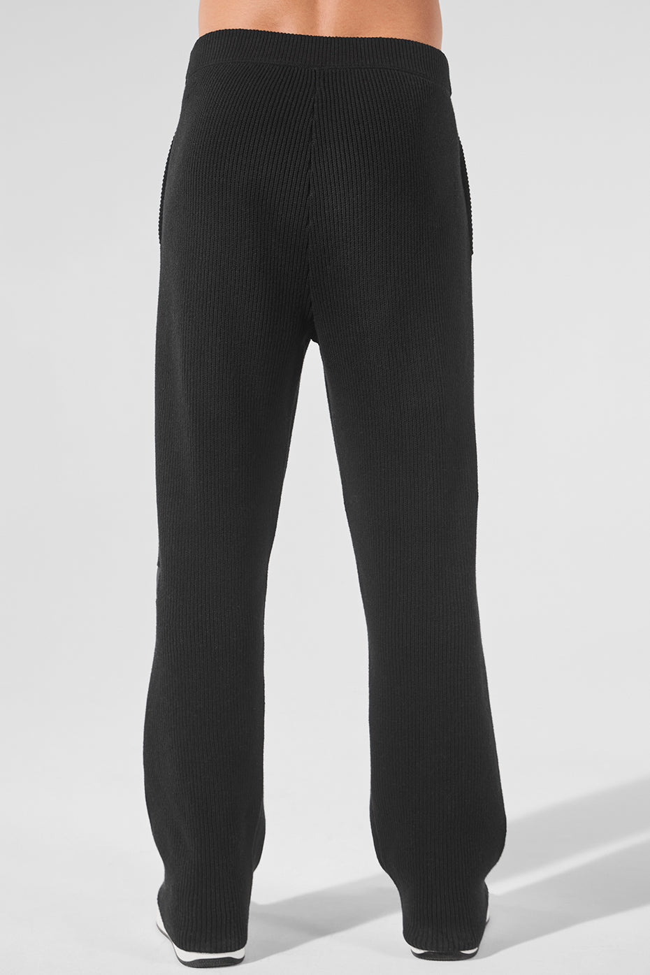 Domain Rib Knit Sweatpant - Black