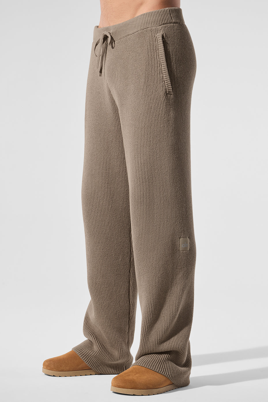 Domain Rib Knit Sweatpant - Gravel