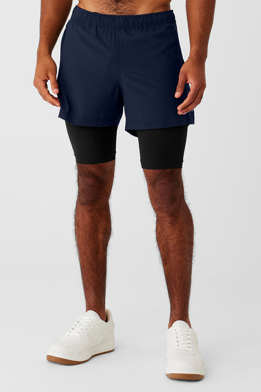 5" Revival 2-in-1 Short - Navy/Black