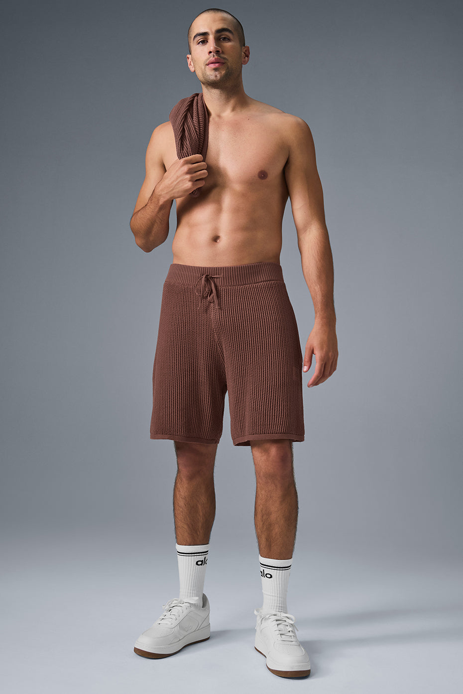 Open-Knit Short - Chestnut