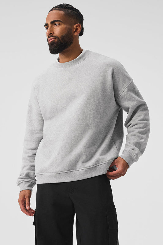 Renown Heavy Weight Crew Neck Pullover - Athletic Heather Grey