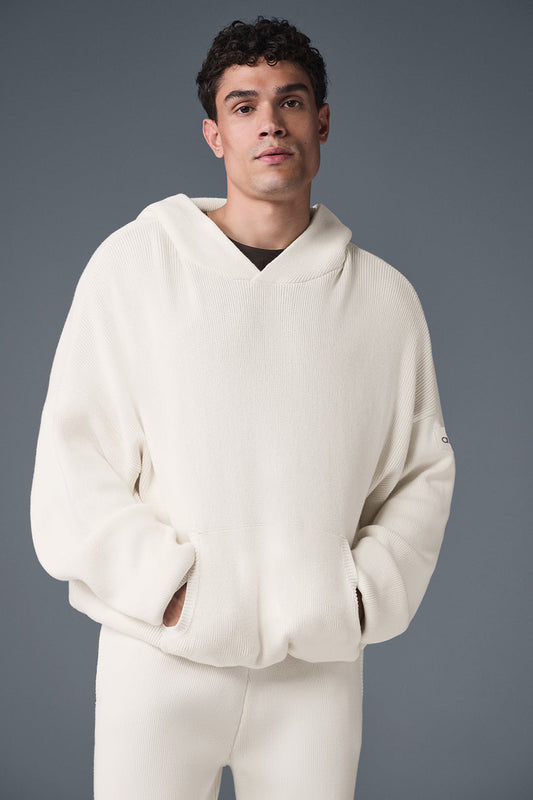 Scholar Hooded Sweater - Ivory