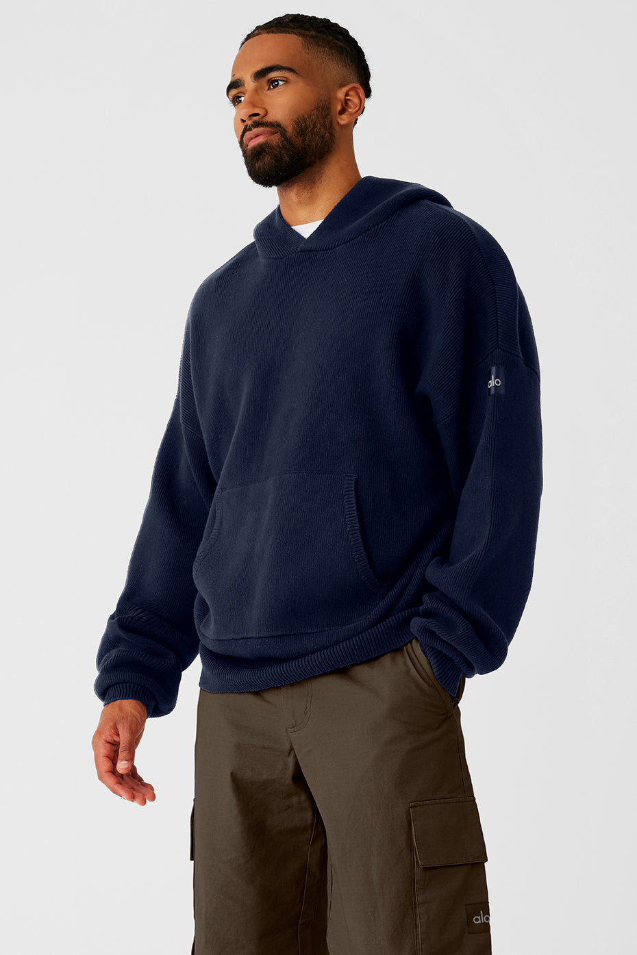 Scholar Hooded Sweater - Navy