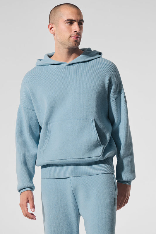 Scholar Hooded Sweater - Celestial Blue Heather