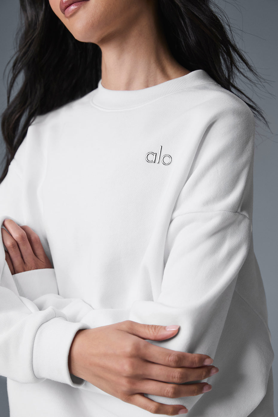 Accolade Crew Neck Pullover - White