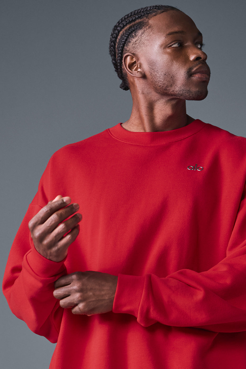 Accolade Crew Neck Pullover - Bold Red