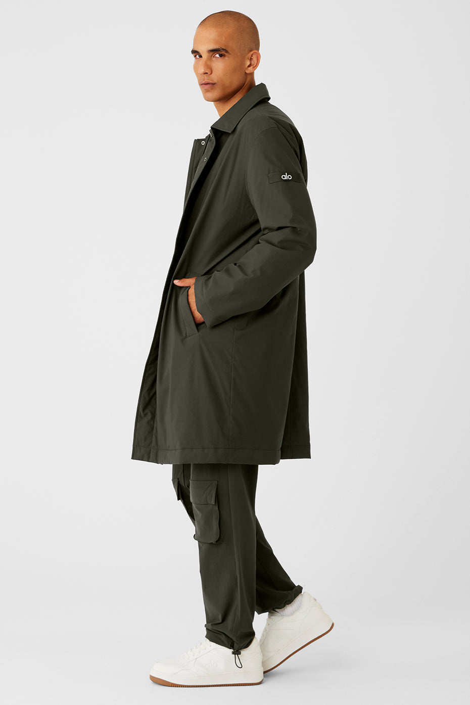 Signature Overcoat - Stealth Green