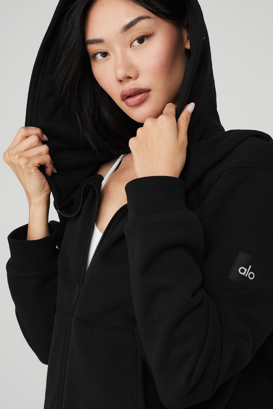 Renown Heavy Weight Full Zip Hoodie - Black