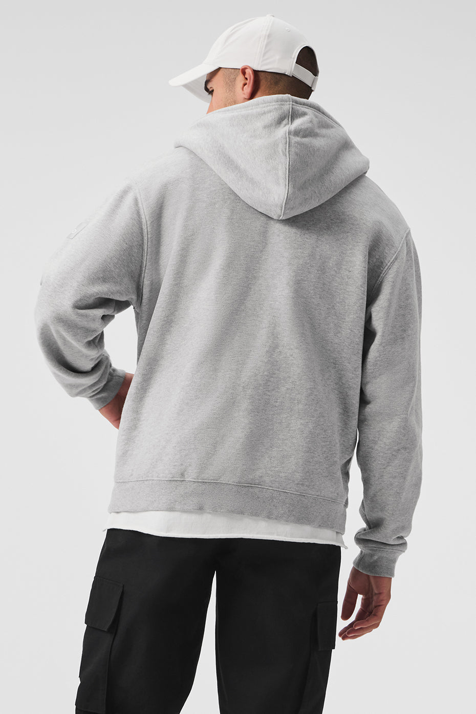 Renown Heavy Weight Full Zip Hoodie - Athletic Heather Grey