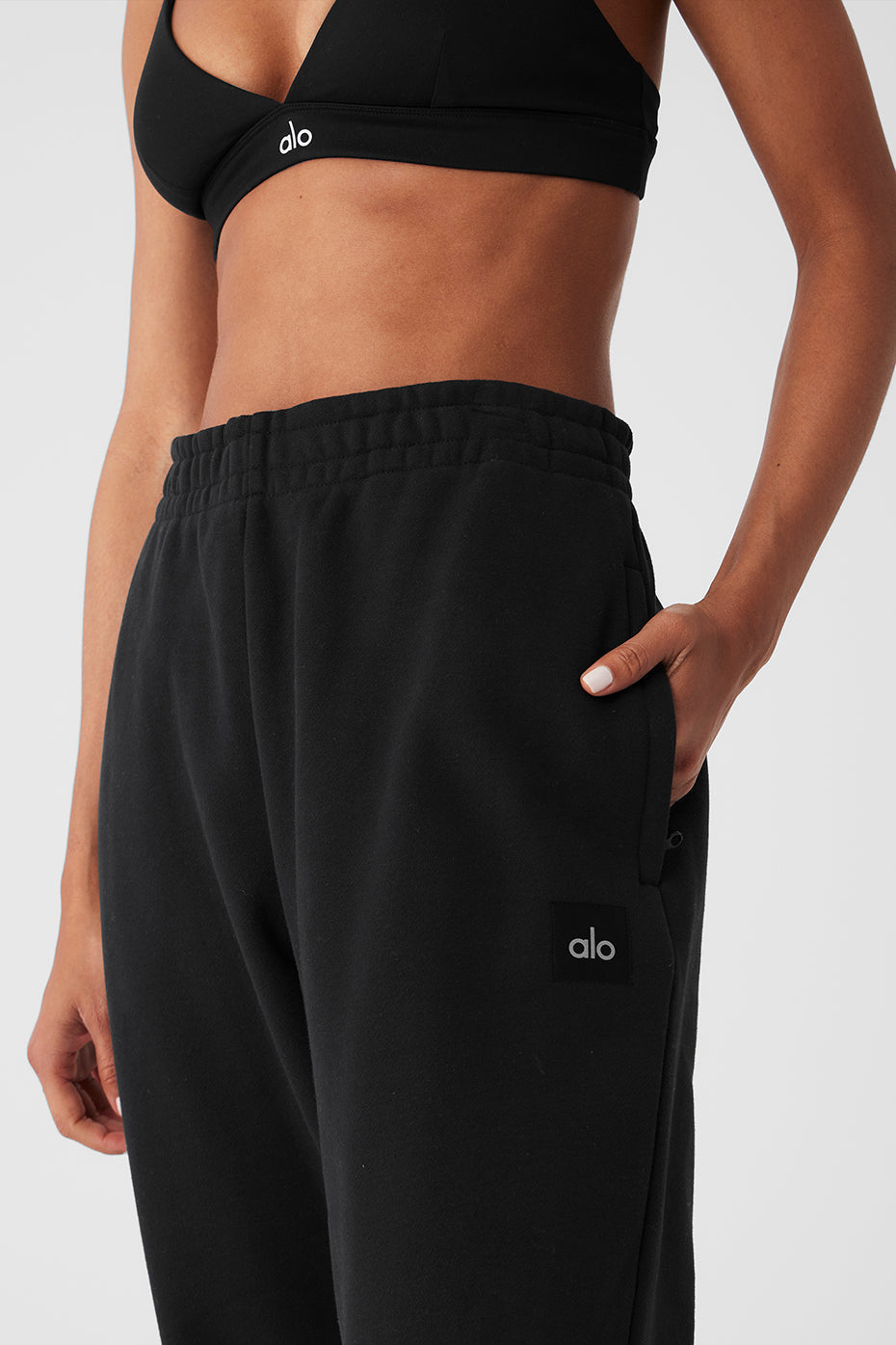 Cuffed Renown Heavy Weight Sweatpant - Black