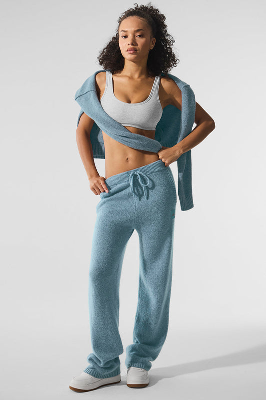 New Class Cashmere Sweatpant - Celestial Blue Granite Heather