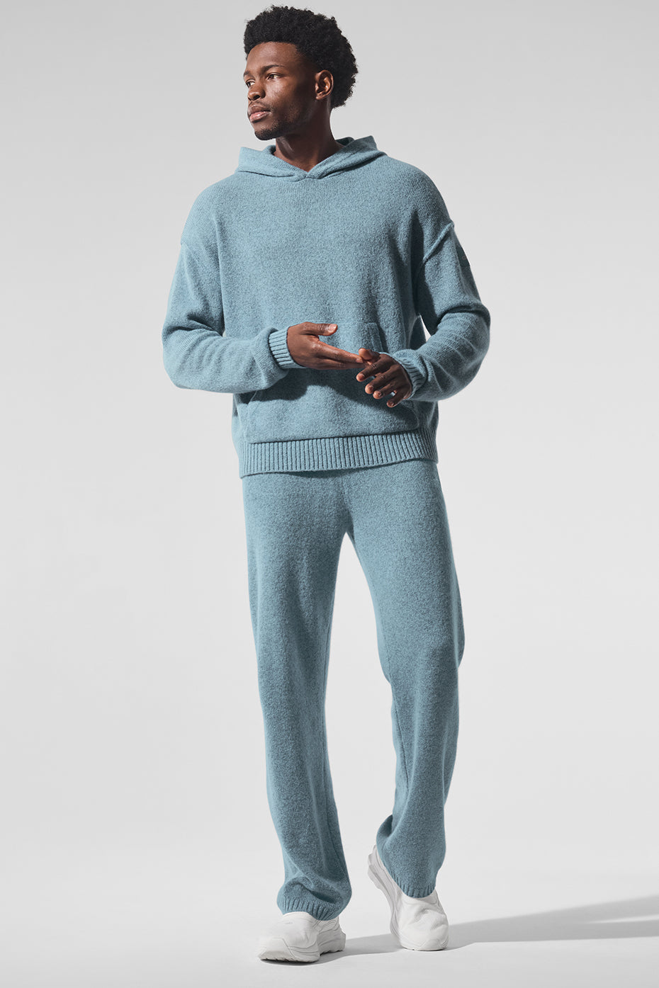 New Class Cashmere Sweatpant - Celestial Blue Granite Heather