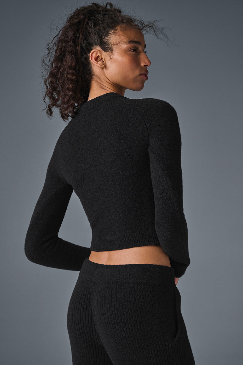 Snuggle Up Sweater Long Sleeve - Black