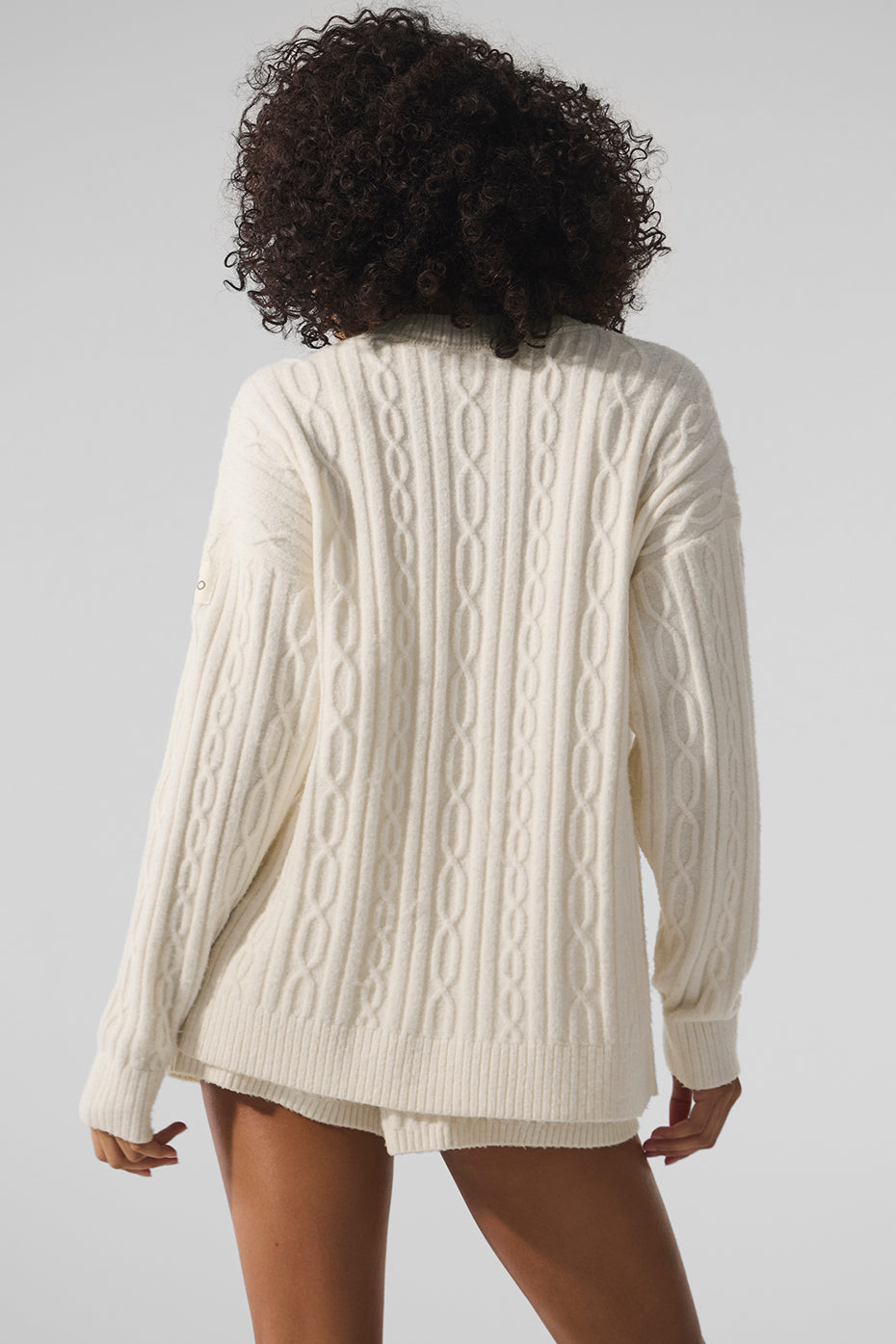 Cable Knit Winter Bliss Cardigan - Ivory