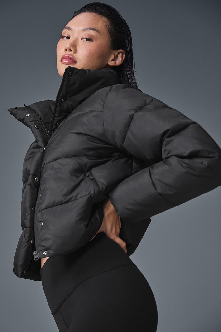 Gold Rush Puffer - Black