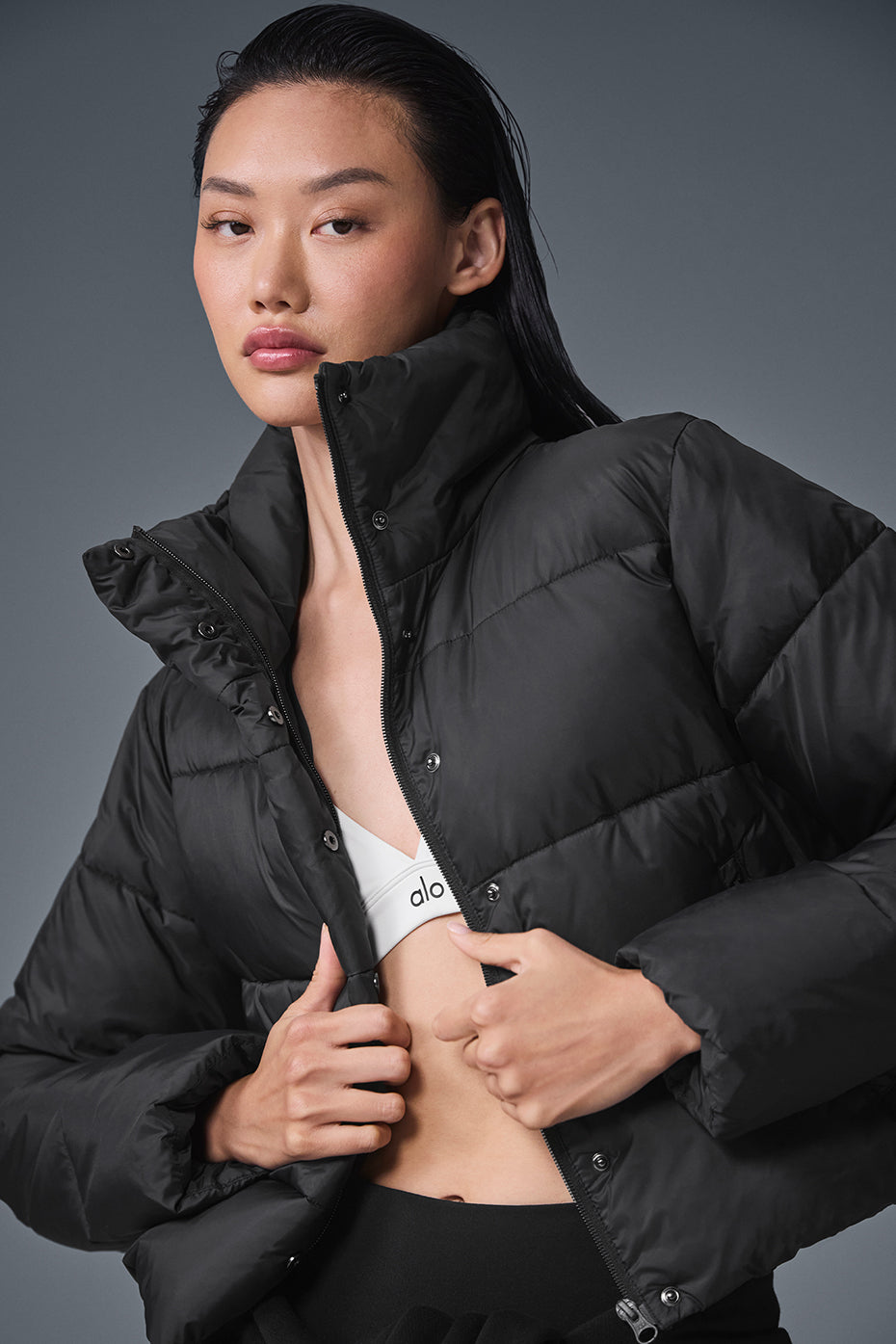 Gold Rush Puffer - Black