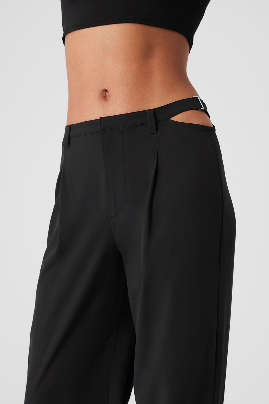 Mid-Rise Showdown Trouser - Black