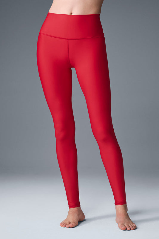 High-Waist Airlift Legging - Bold Red