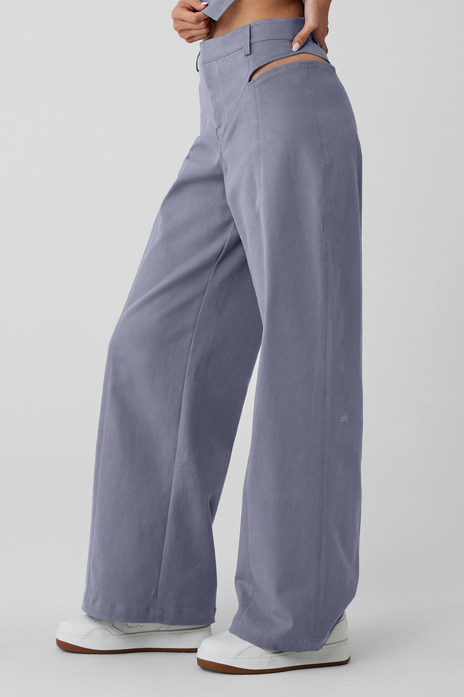 High-Waist Risk Taker Trouser - Fog