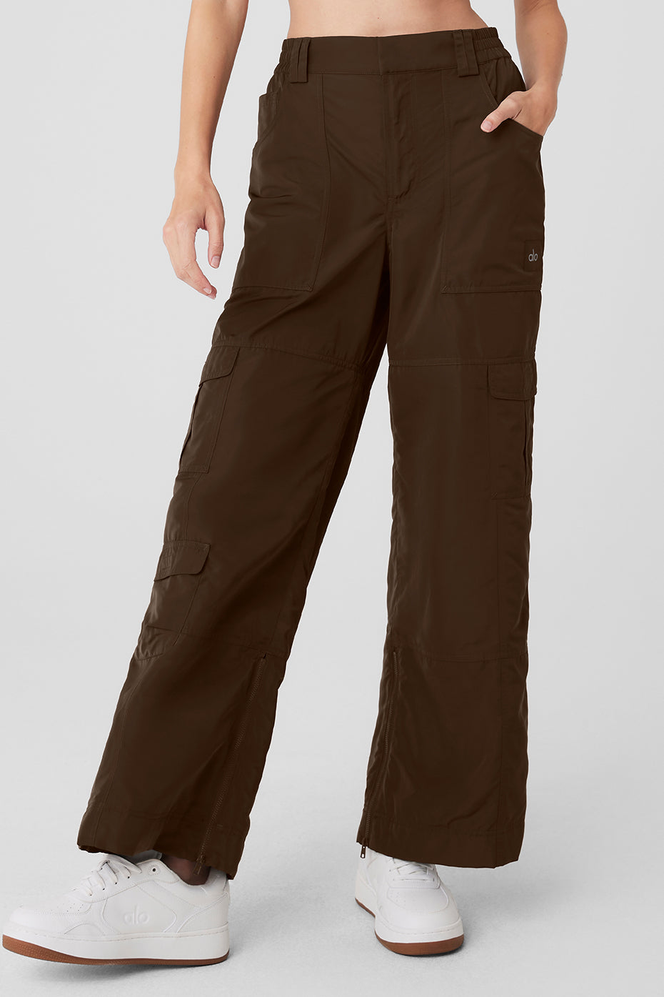 High-Waist Ski-Moto Puffer Pant - Espresso