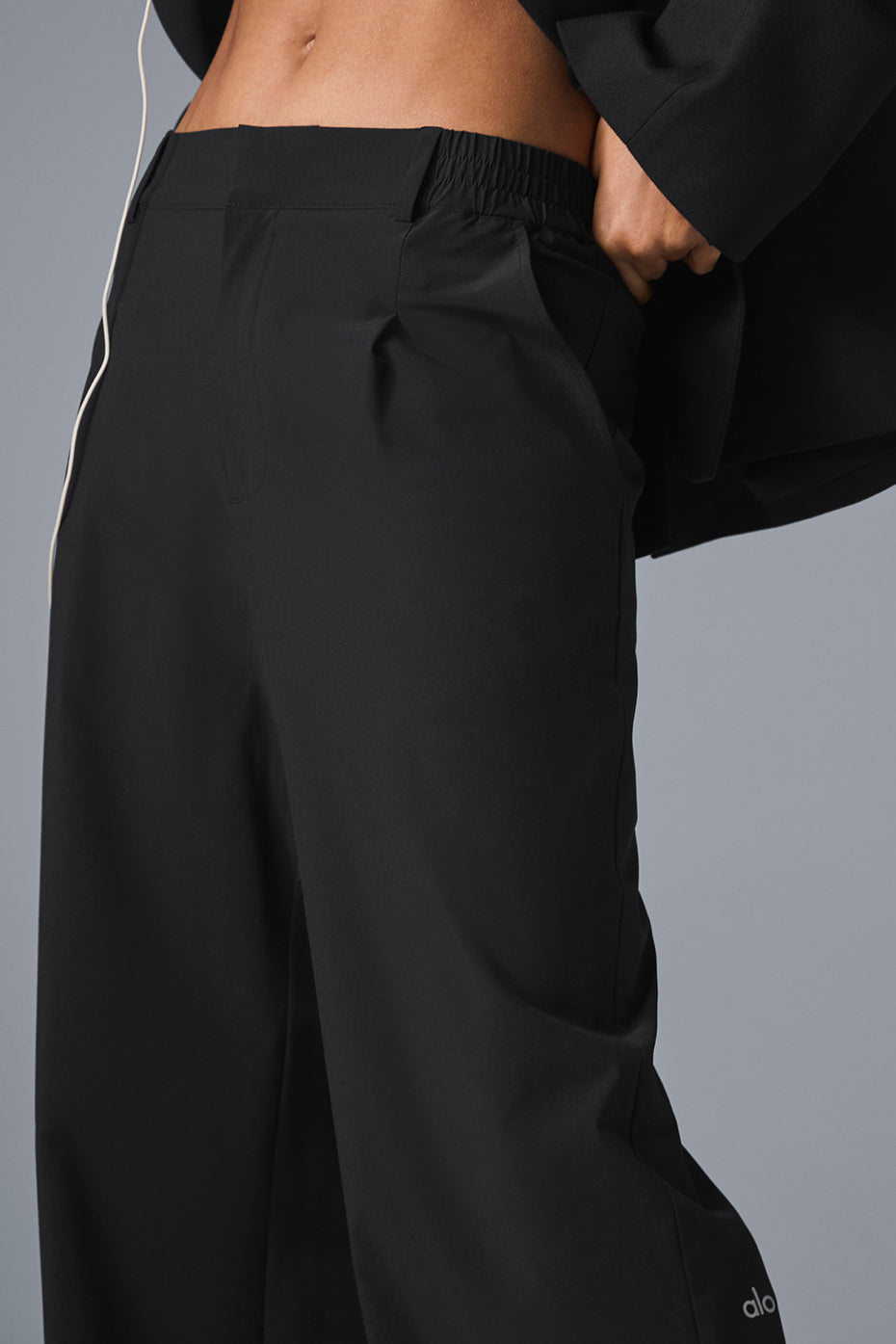 High-Waist Pursuit Trouser (Long) - Black