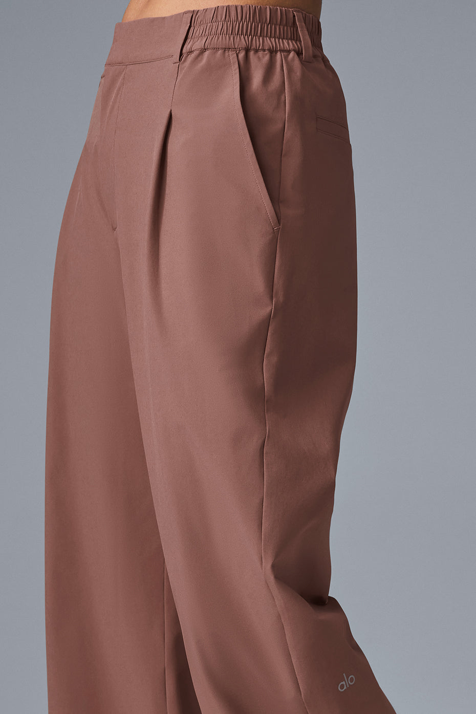 High-Waist Pursuit Trouser (Long) - Chestnut