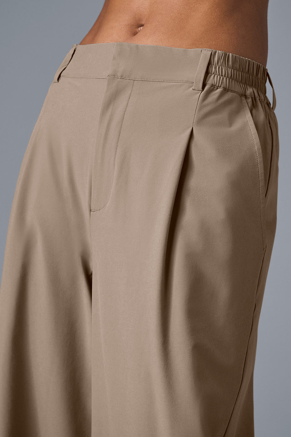 High-Waist Pursuit Trouser (Long) - Gravel