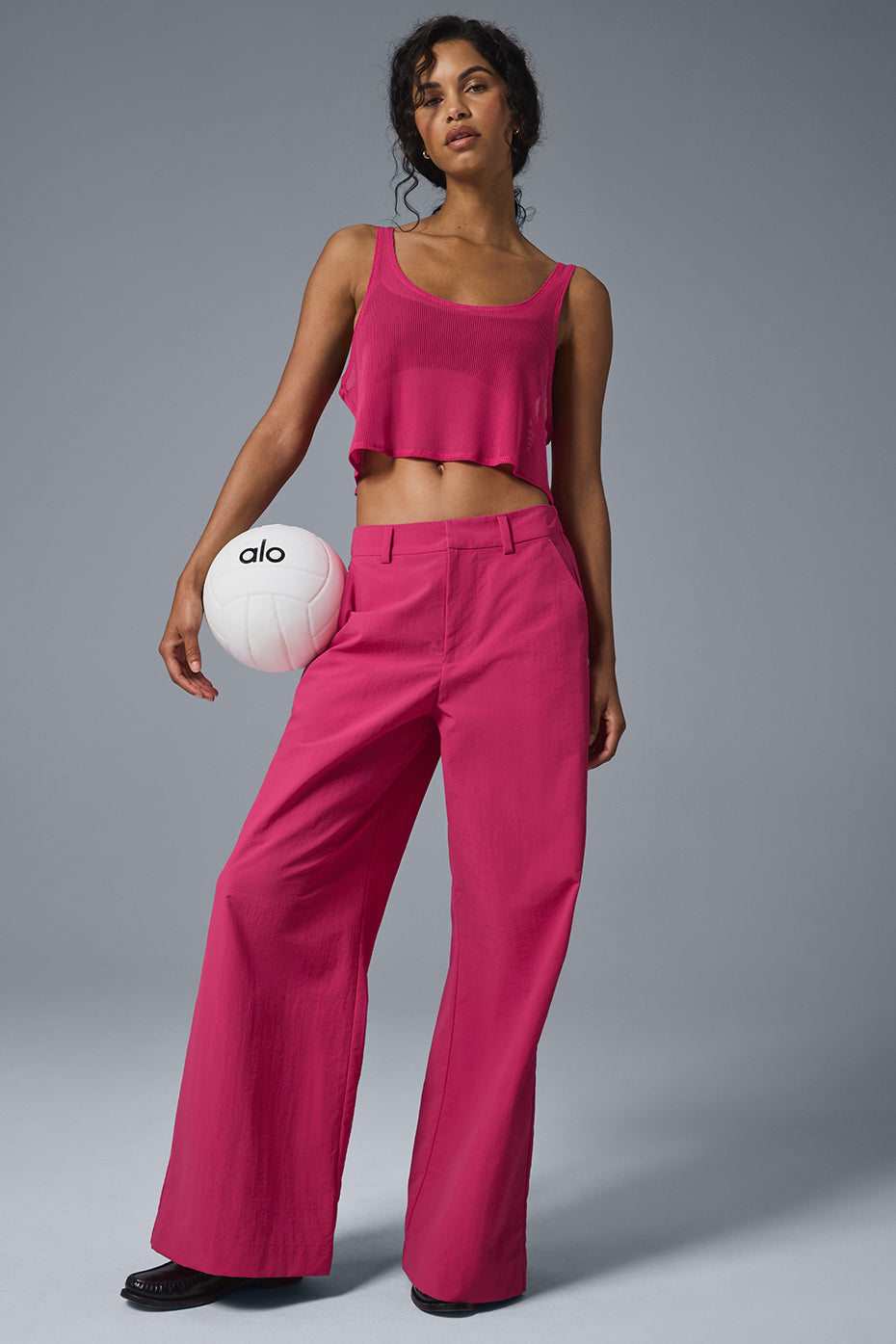 High-Waist Street Smart Trouser - Pink Summer Crush