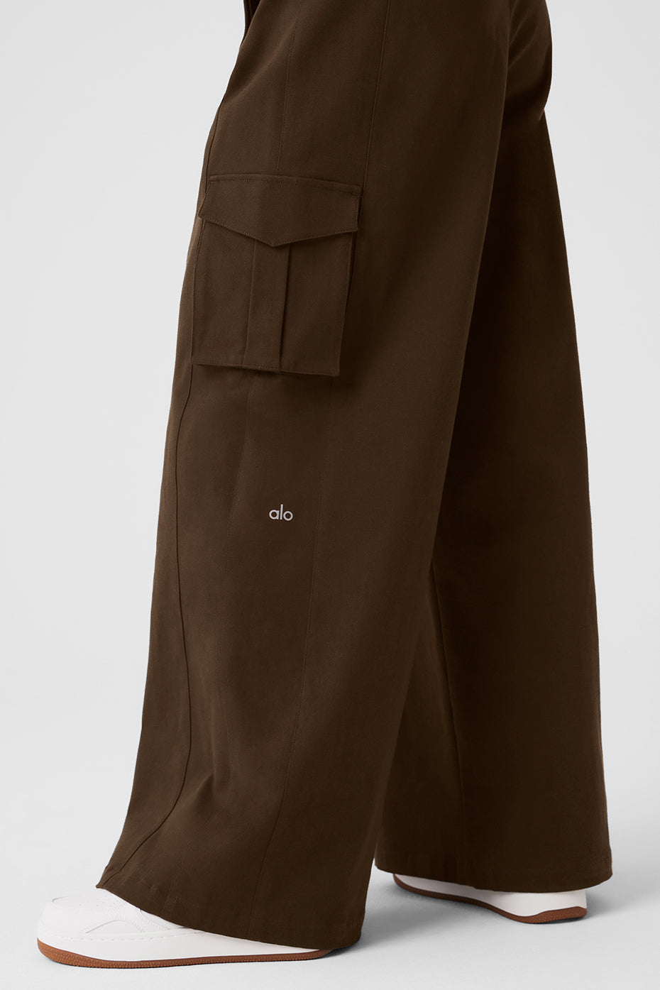 Show Off Cargo Wide Leg Trouser - Espresso